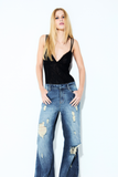 Calça Jeans Flare Dirty