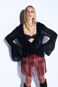 Blusa Amarrações Preto