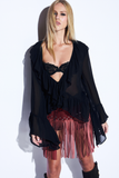 Blusa Amarrações Preto
