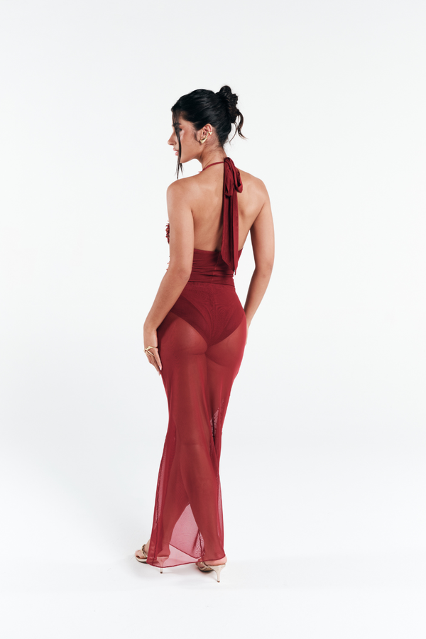 Saia Longa Dune Vermelho