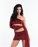 Vestido Amarração Dune Vermelho