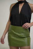 Bold Vinyl Skirt