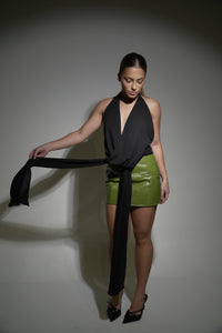 Bold Vinyl Skirt