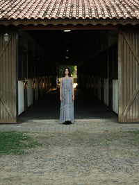Vestido Medalhas Azul