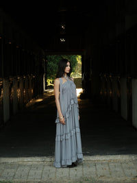 Vestido Medalhas Azul