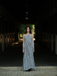 Vestido Medalhas Azul