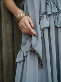 Vestido Medalhas Azul