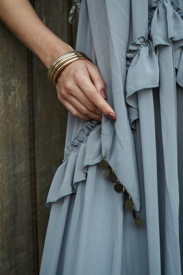 Vestido Medalhas Azul
