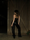 PRÉ-VENDA Corset Couro Ilhós