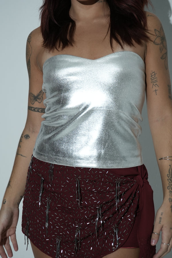 Corset Silver Foil
