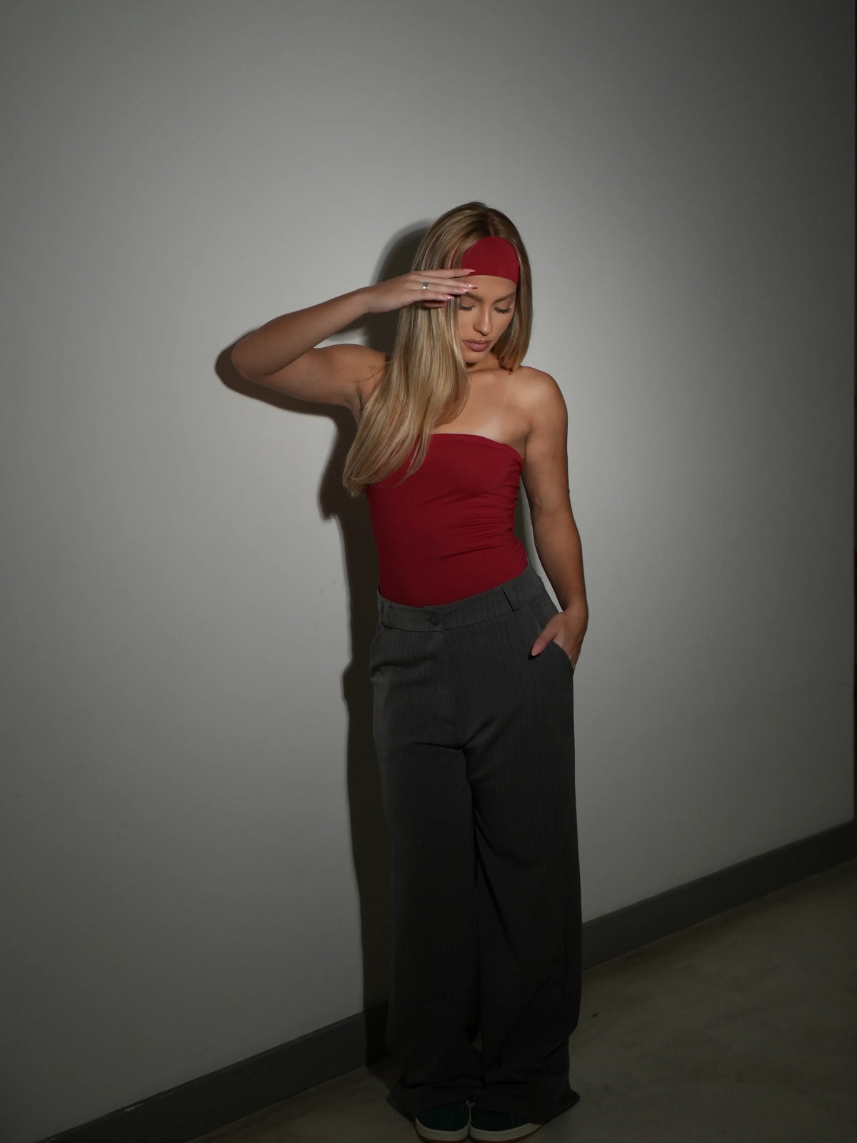 Siren gray tailored pants