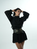 Vestido Babados Decote Costas