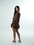 Cocoa Ruffle Dress