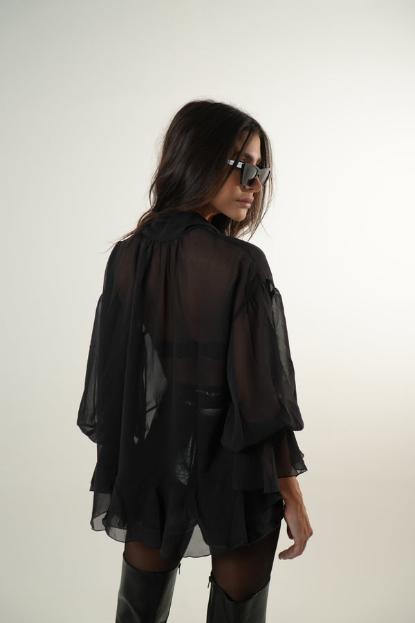 Blusa Crepe Ampla