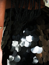 Sequined Mini Maxi Skirt