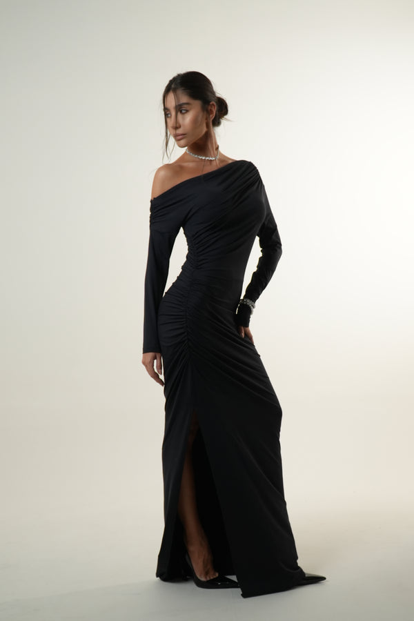 Vestido Longo Drapeado