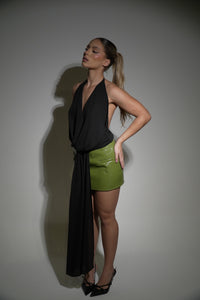 Bold Vinyl Skirt
