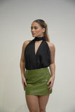 Bold Vinyl Skirt