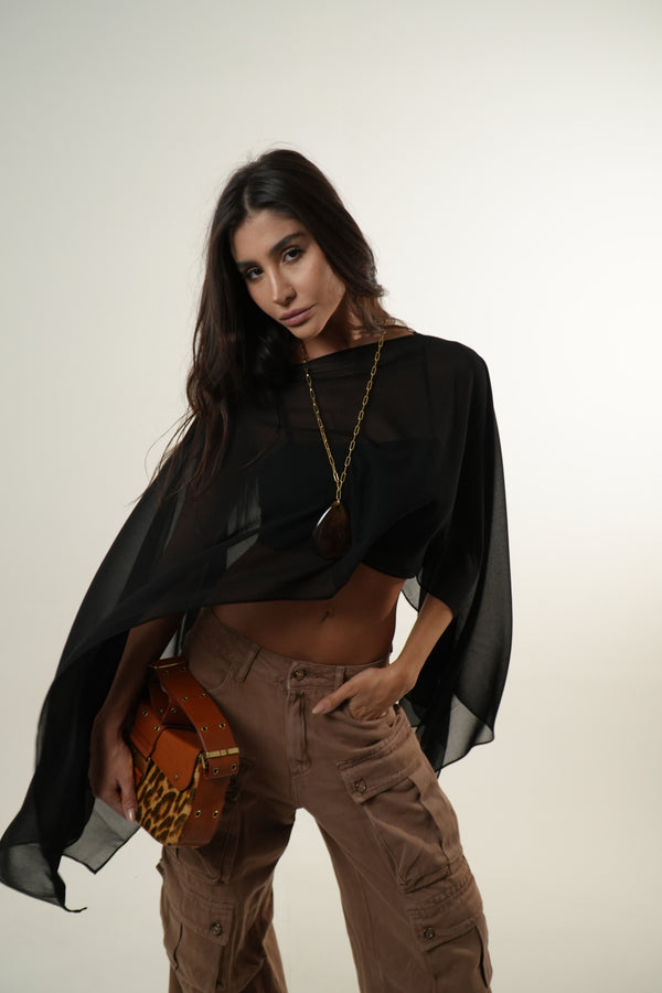 Short Cape Blouse