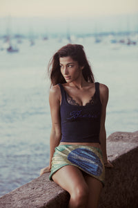 Regata Push Up Azul Brasil