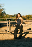 Suede Fringed Trousers