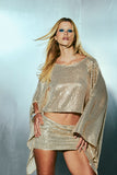 Disco Cape Blouse