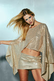 Disco Cape Blouse