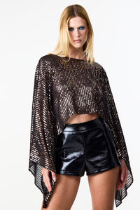 Disco Cape Blouse