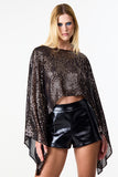 Disco Cape Blouse