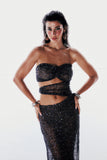 Vestido Longo Recortes Elaris