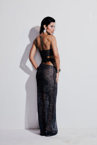 Vestido Longo Recortes Elaris