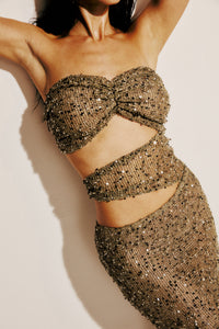 Vestido Longo Recortes Elaris