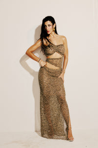 Vestido Longo Recortes Elaris