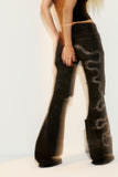 Calça Jeans Strass Snake