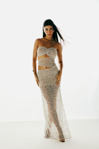 Vestido Longo Recortes Elaris