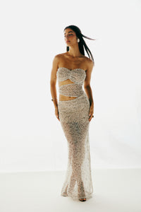 Vestido Longo Recortes Elaris