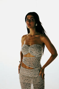 Vestido Longo Recortes Elaris