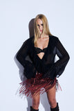 Blusa Amarrações Preto