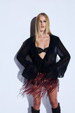 Blusa Amarrações Preto