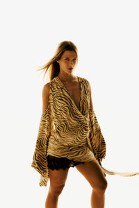 Blusa Manga Longa Malha Wild