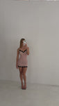Stories de Vestido Curto Laced Renda Rosa