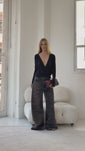Stories de Blusa Malha Tranpasse Preto