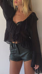 Stories de Blusa Amarrações Preto