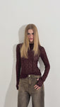 Stories de Blusa Renda Fallen Angel Vinho