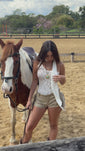 Stories de Mini Shorts Franjas