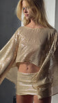 Stories de Disco Cape Blouse