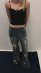 Stories de Calça Jeans Flare Dirty