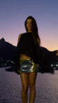 Stories de Mini Saia Paetês Brasil