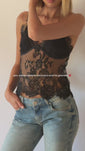Stories de Blusa Renda Strass