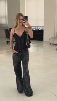 Stories de Calça Jeans Wild Black Strass